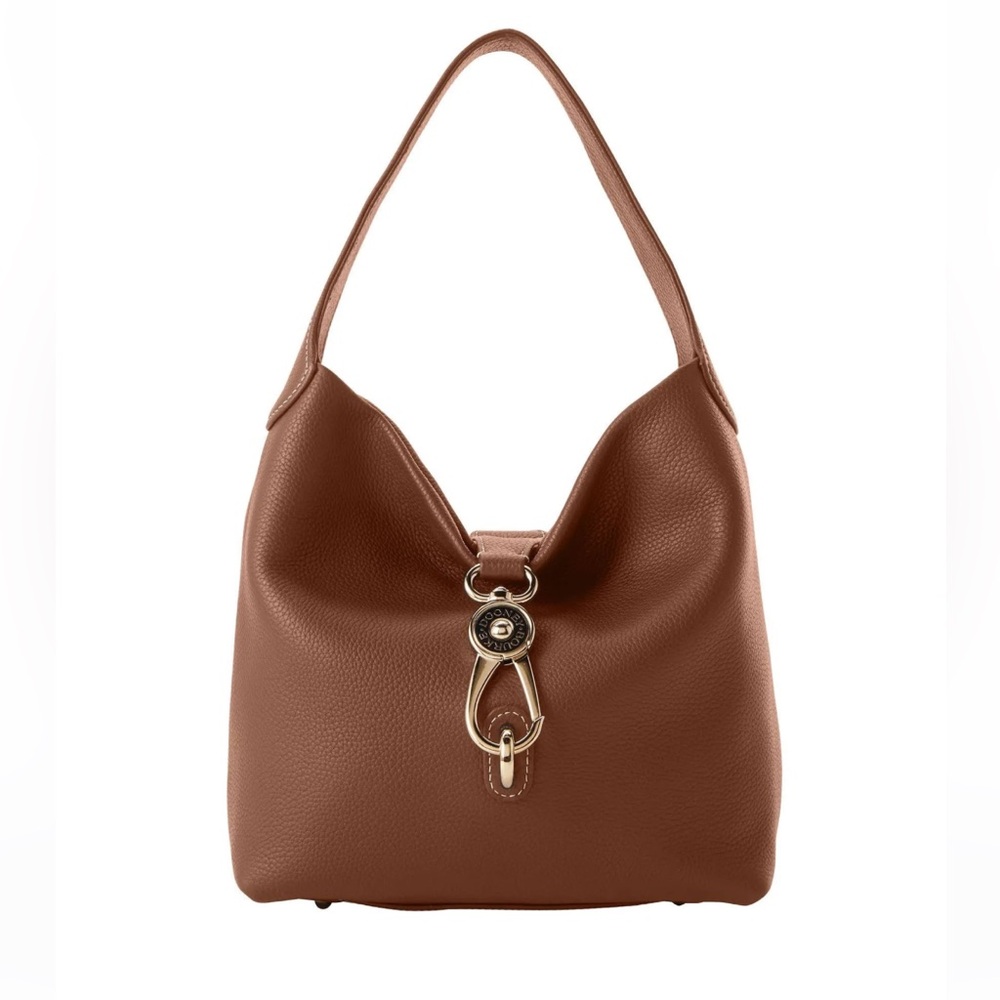 Dooney and Bourke Pebble Grain Small Logo Lock Sac👜